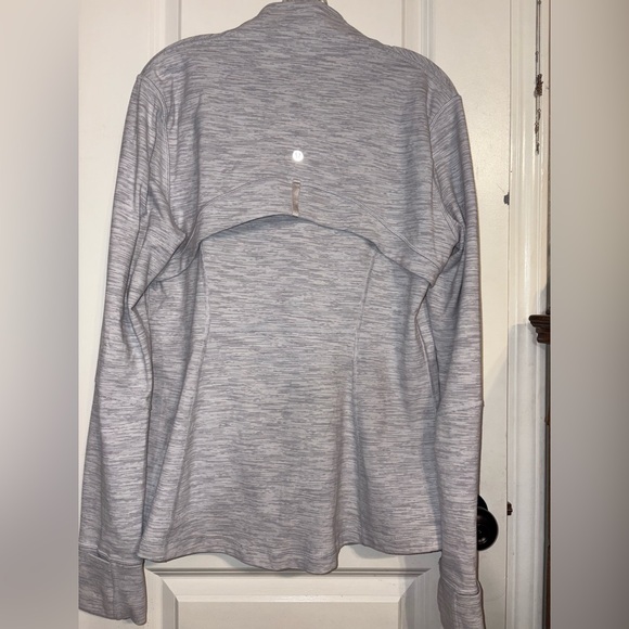Lululemon Define Jacket • Size 16 • Heathered Light Gray White Zip Up - Picture 1 of 13